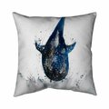 Begin Home Decor 26 x 26 in. Shark Whale-Double Sided Print Indoor Pillow 5541-2626-AN246-1